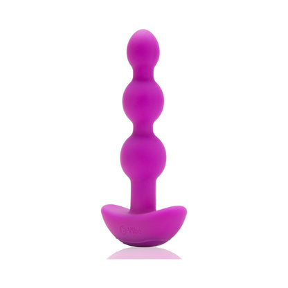 b-Vibe Triplet Rechargeable Remote-Controlled Vibrating Anal Beads – Fuchsia