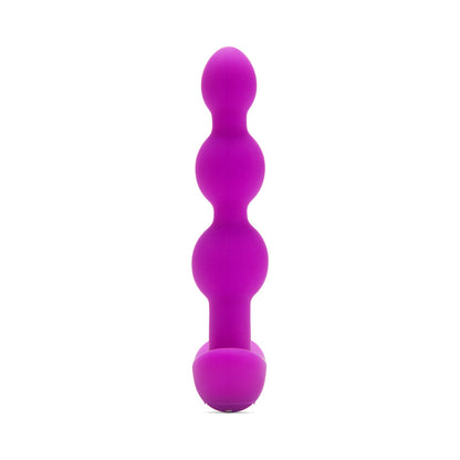 b-Vibe Triplet Rechargeable Remote-Controlled Vibrating Anal Beads – Fuchsia