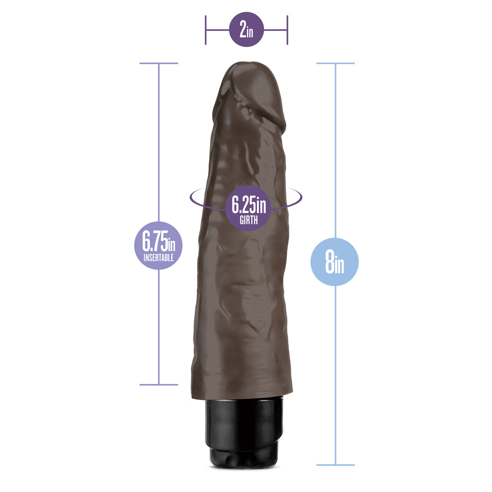 Dr. Skin Vibe 14 Realistic Vibrating Dildo – Brown