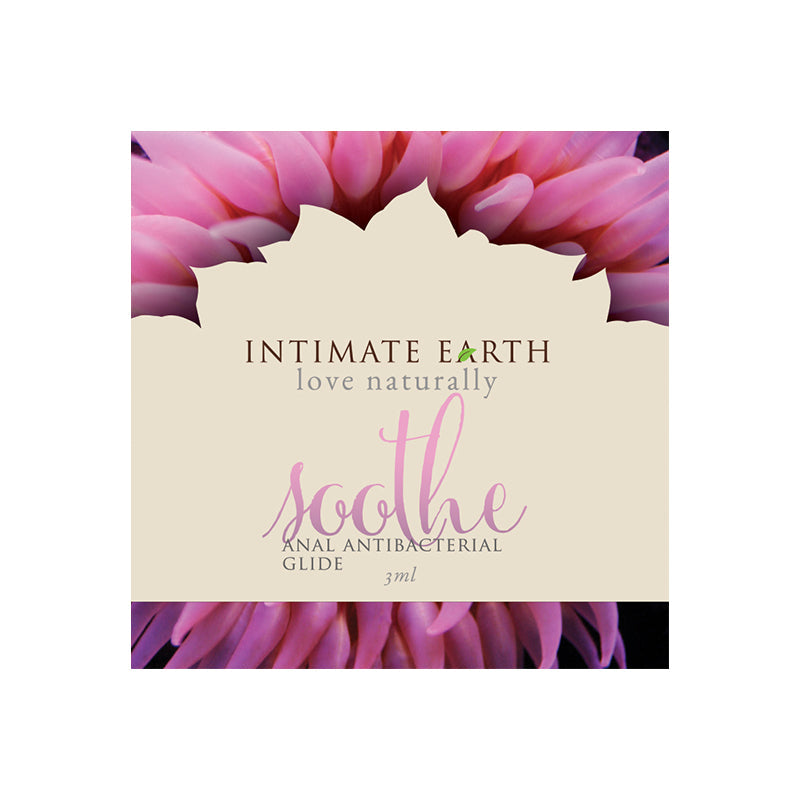 Intimate Earth Soothe Anal Glide – Water-Based Lubricant – Clear – 3ml