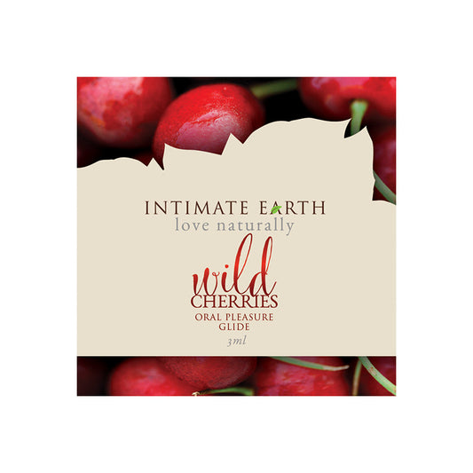 Intimate Earth Wild Cherry Flavored Lubricant – 3ml Foil