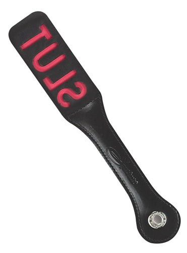 Sportsheets 12 Inch Leather Impression Paddle - Black