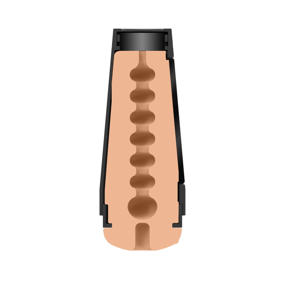 Doc Johnson Main Squeeze The Virgin Vanilla Textured Masturbator – Vanilla/Ivory/Beige