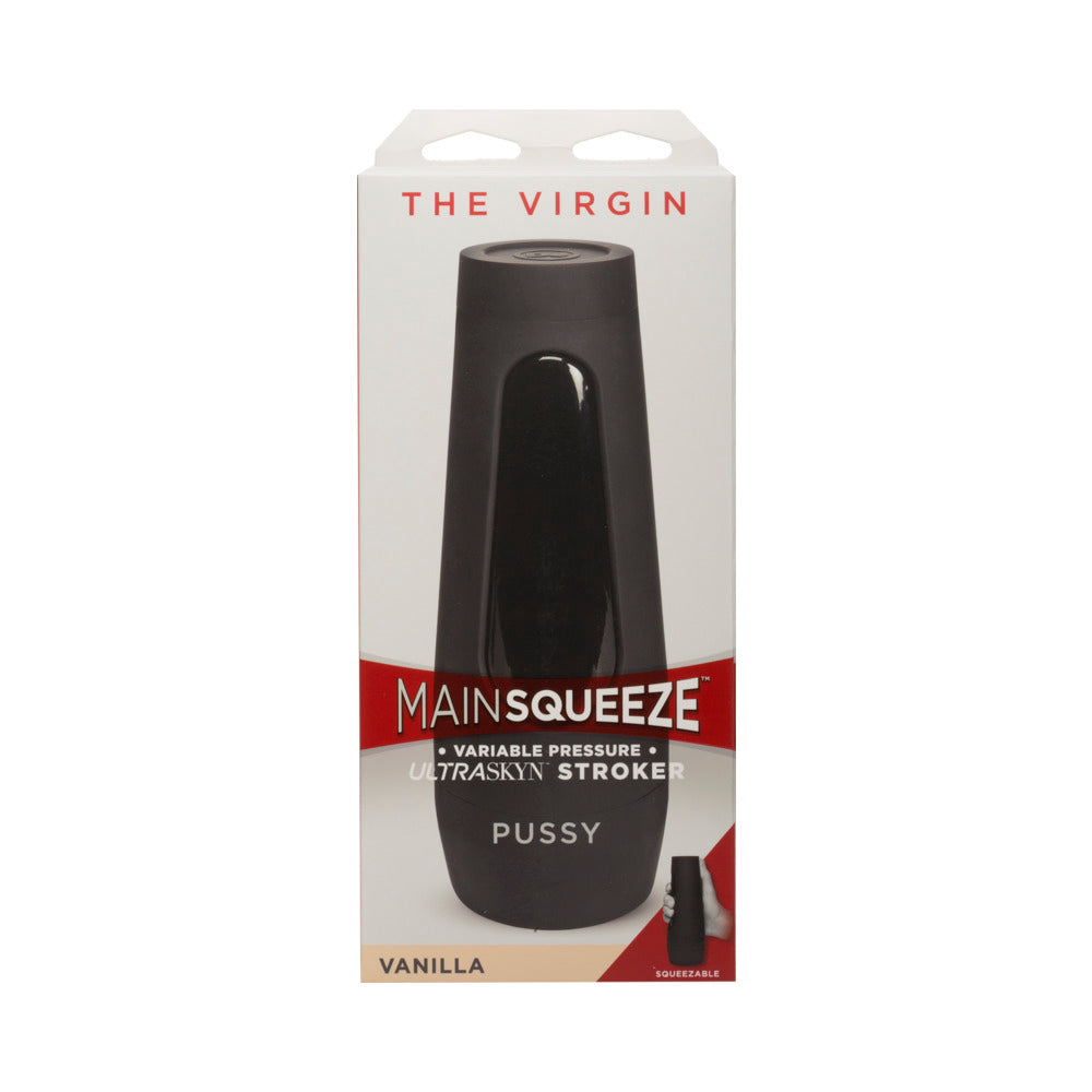 Doc Johnson Main Squeeze The Virgin Vanilla Textured Masturbator – Vanilla/Ivory/Beige