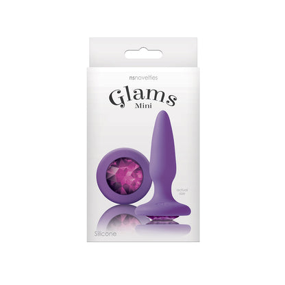 NS Novelties Glams Mini Anal Plug with Purple Gem – Light Purple