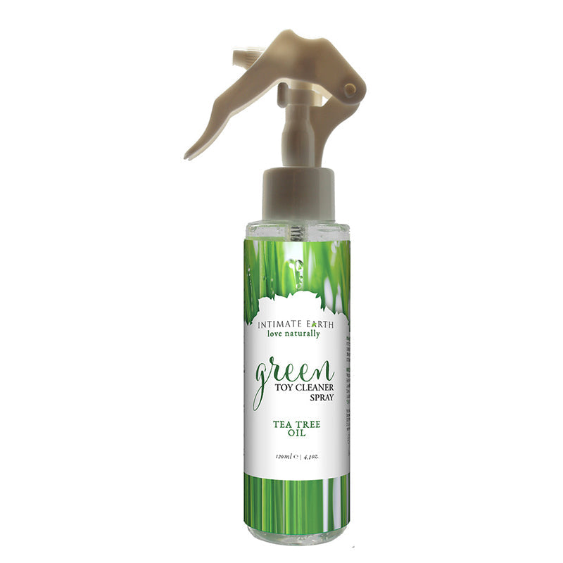 Intimate Earth Green Toy Cleaner Spray with Tea Tree Oil – Clear