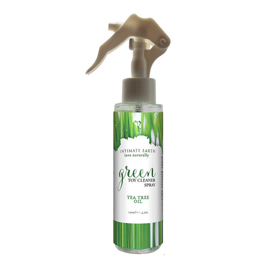 Intimate Earth Green Toy Cleaner Spray with Tea Tree Oil – Clear