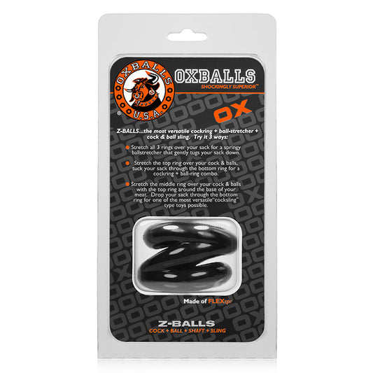 OxBalls Z-Balls Ballstretcher – Black – Multipurpose Design
