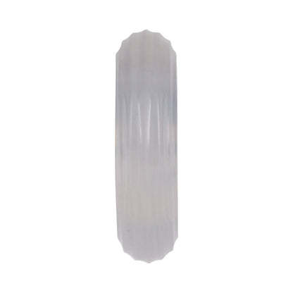 Rock Solid Ribbed Sila-Stretch Donut Silicone Cock Ring - Clear