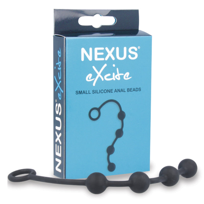 Nexus EXCITE Small Silicone Anal Beads – Black