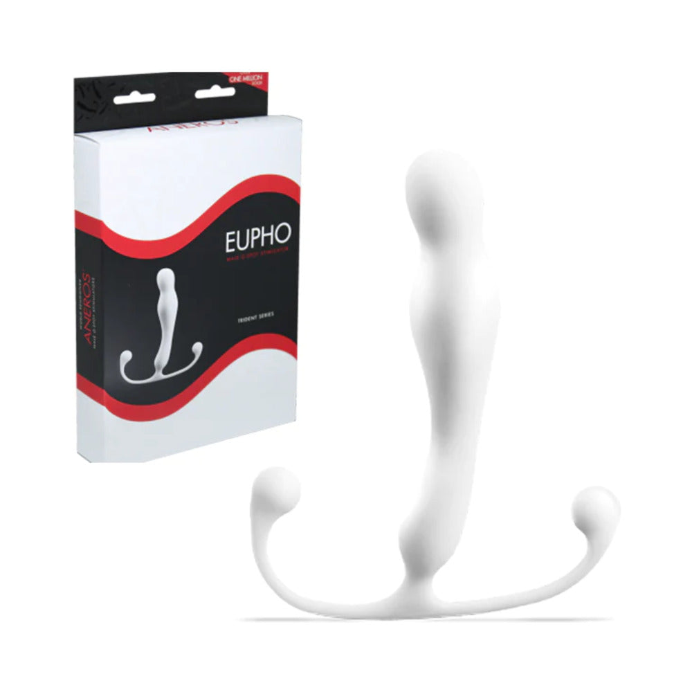 Aneros Eupho Prostate Stimulator – White – Slim Body with Precise Control