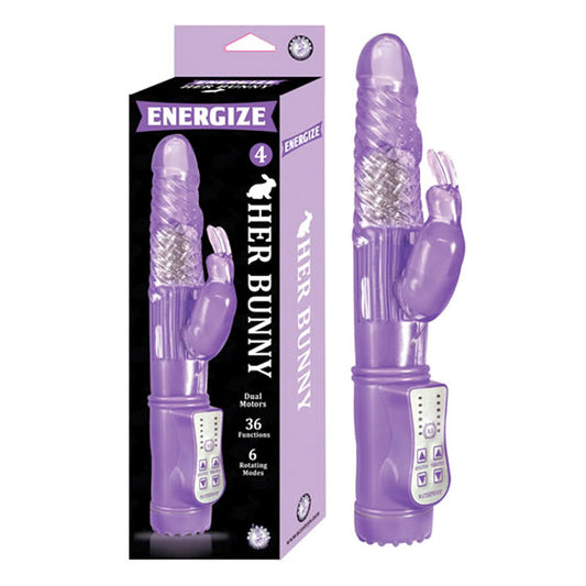 Nasstoys Energize Her Bunny Vibrator – Purple – 36 Functions and 6 Rotating Modes