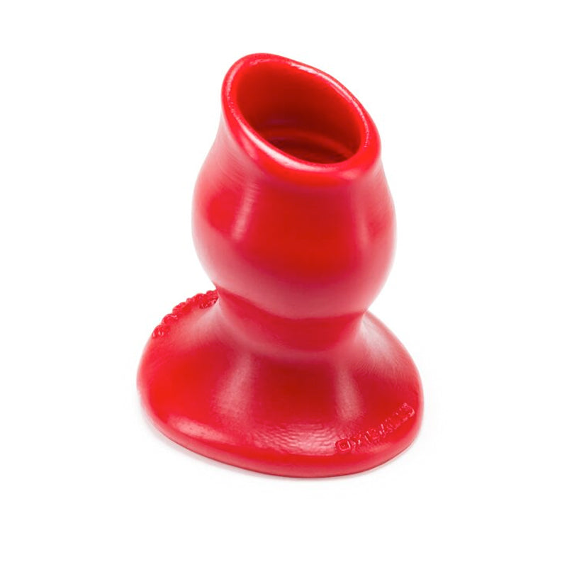 OxBalls Pighole-2 Medium Hollow Butt Plug – Red