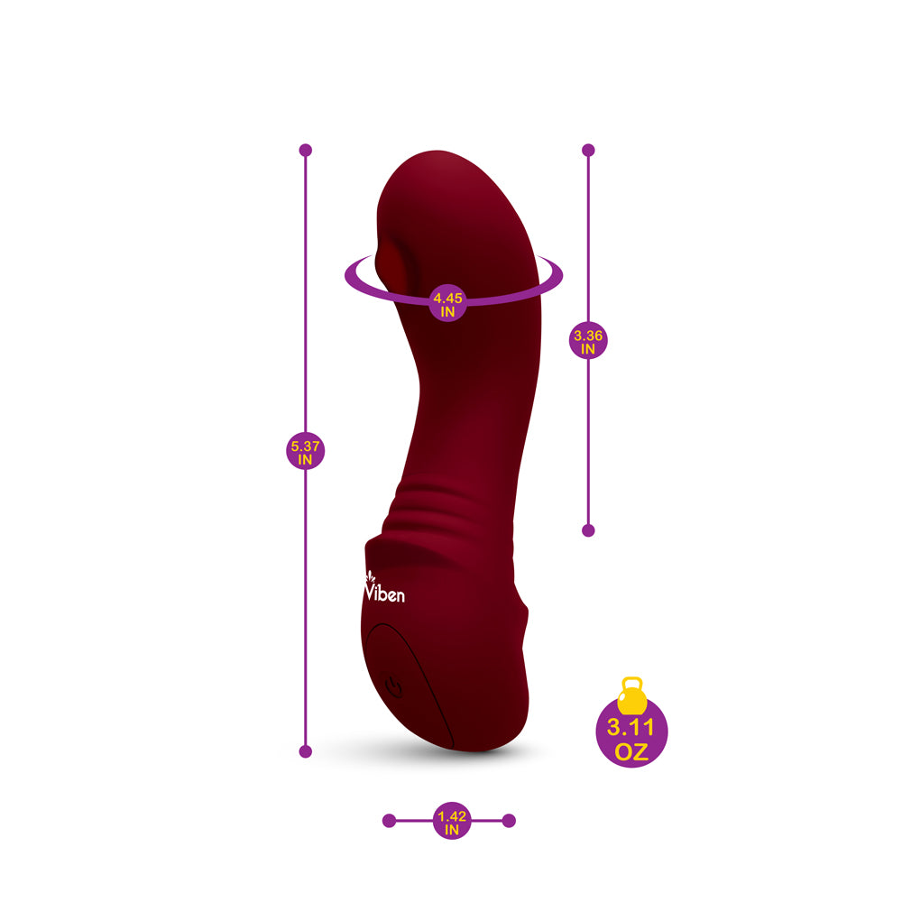 Viben Zaina Mini Rollerball G-Spot Vibe – Red