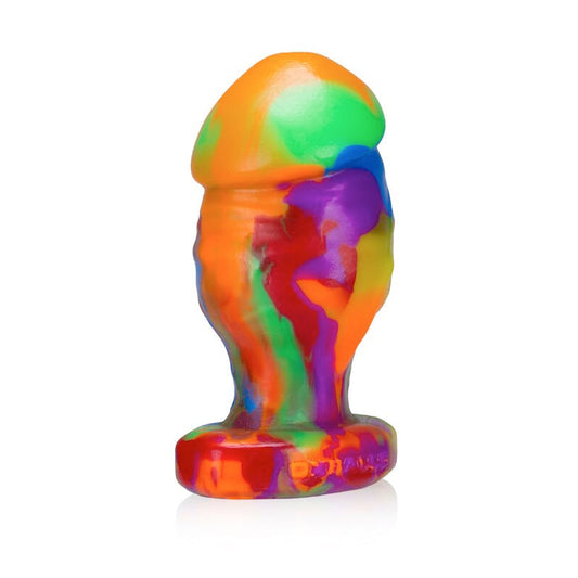 OxBalls Honcho-2 Medium Buttplug - Rainbow