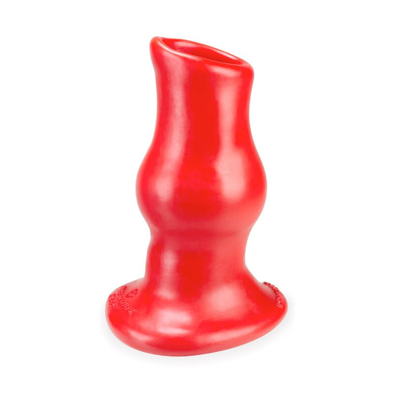 OxBalls Pig Hole Deep-2 Hollow Plug - Medium - Red