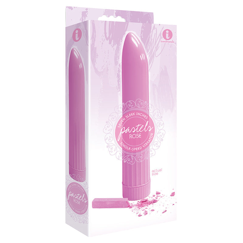 Icon Brands The 9''s Pastel Vibes Vibrator – Light Pink – Single-Speed