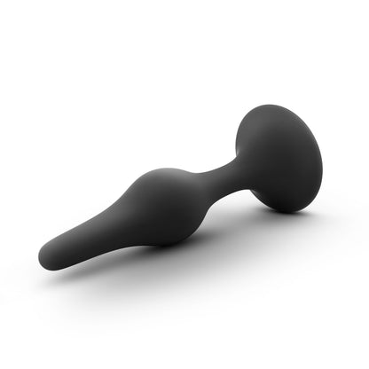 Anal Adventures Beginner Plug Small - Tapered Anal Plug - Black