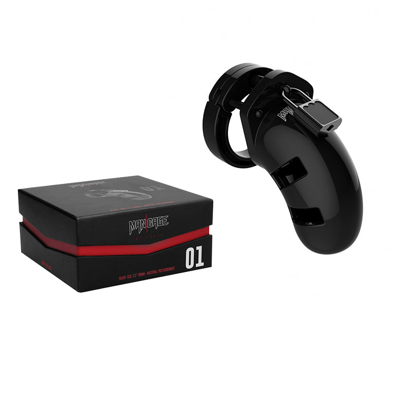Shots ManCage Model 01 Adjustable Chastity Cock Cage – Black