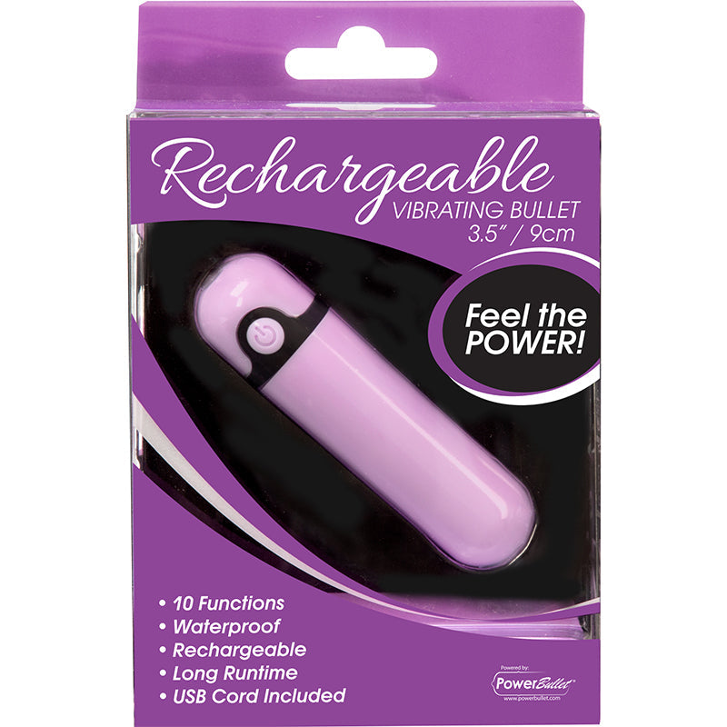 BMS Simple and True Rechargeable Bullet – Waterproof Vibrating Bullet – Light Purple