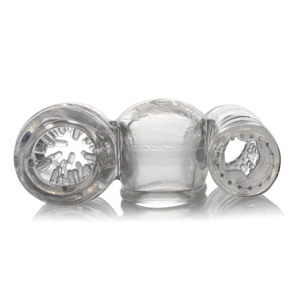 Wand Essentials Twin Turbo Strokers Attachment – Clear