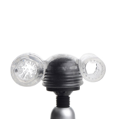 Wand Essentials Twin Turbo Strokers Attachment – Clear