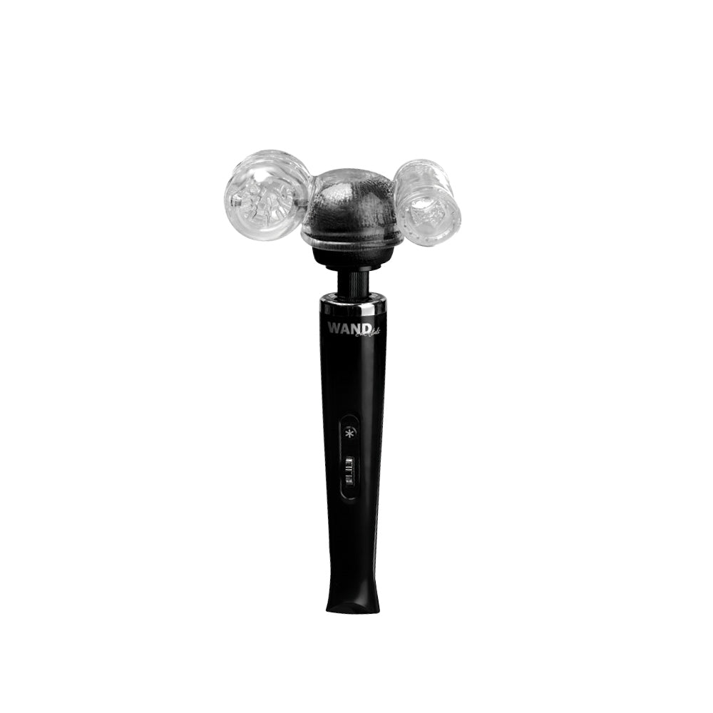 Wand Essentials Twin Turbo Strokers Attachment – Clear