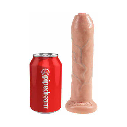 King Cock 7 in. Realistic Dildo with Moveable Foreskin and Suction Cup - Beige