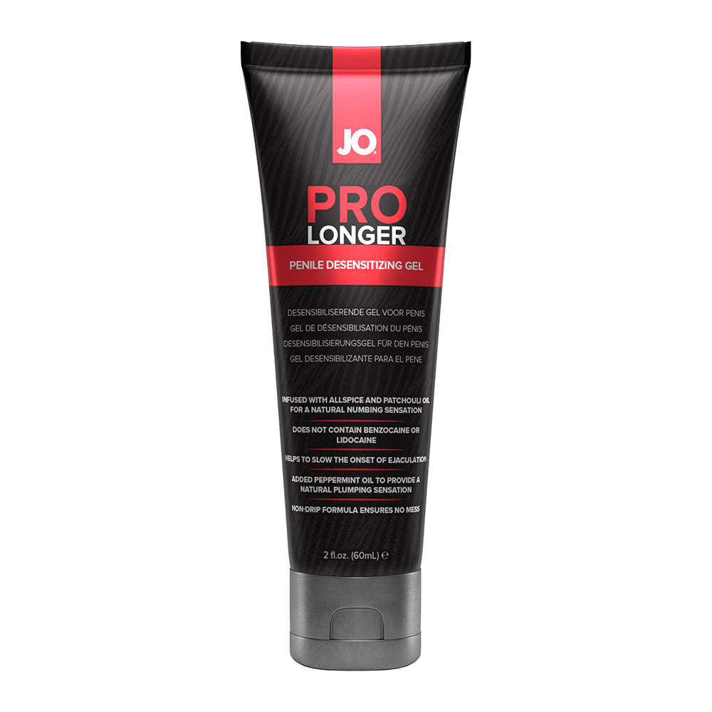 JO Prolonger Penile Desensitizing Gel 2 oz – Clear – Natural Desensitizers