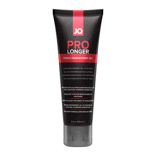 JO Prolonger Penile Desensitizing Gel 2 oz – Clear – Natural Desensitizers