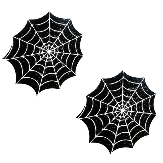 Neva Nude Spider Web Nipztix Pasties – Blacklight Reactive – Multi-Color