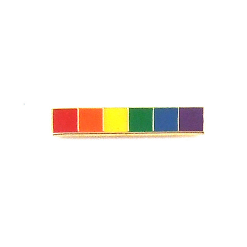 Gaysentials Rainbow Bar Lapel Pin – Metal