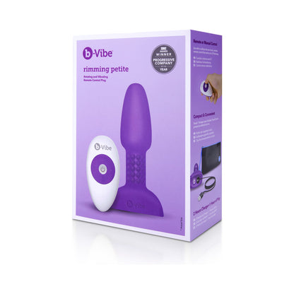 b-Vibe Rimming Petite Rotating and Vibrating Remote Control Plug – Purple