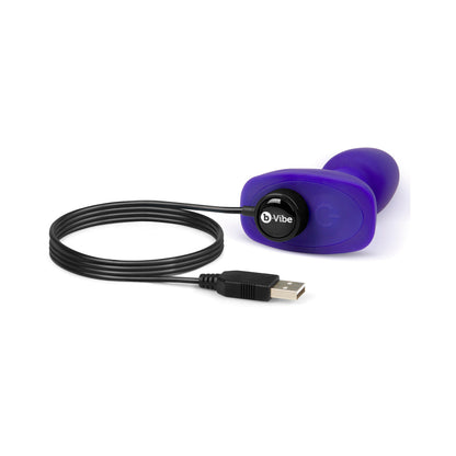 b-Vibe Rimming Petite Rotating and Vibrating Remote Control Plug – Purple
