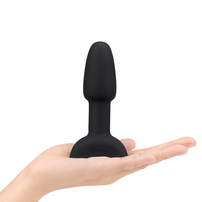 b-Vibe Rimming Petite Rotating and Vibrating Remote Control Butt Plug - Black