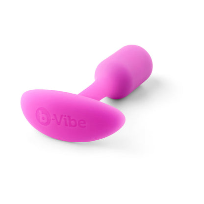 b-Vibe Snug Plug 1 Weighted Silicone Anal Plug – Fuchsia