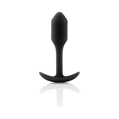 b-Vibe Snug Plug 1 Weighted Silicone Anal Plug – Black
