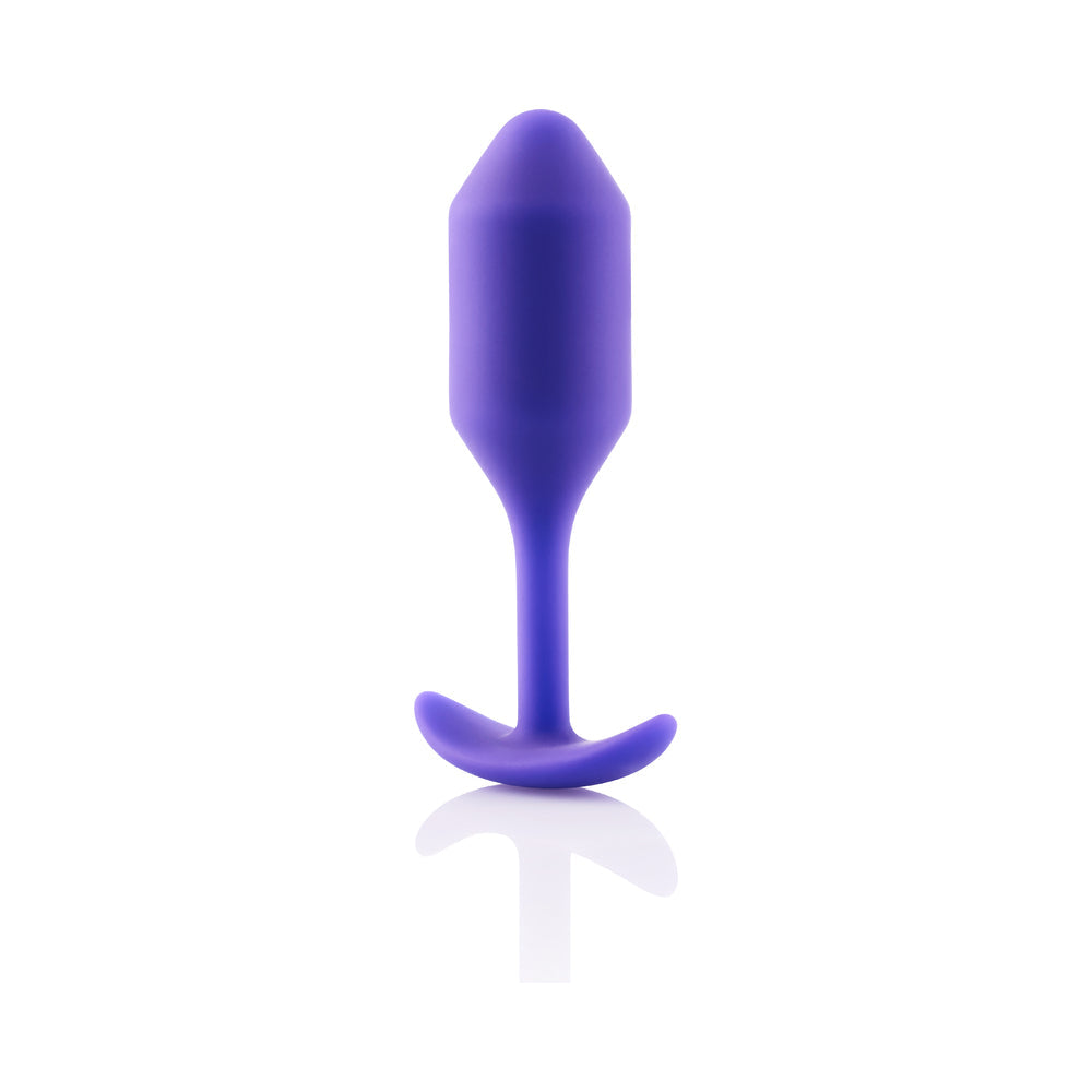b-Vibe Snug Plug 2 Weighted Silicone Anal Plug – Purple
