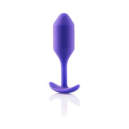 b-Vibe Snug Plug 2 Weighted Silicone Anal Plug – Purple