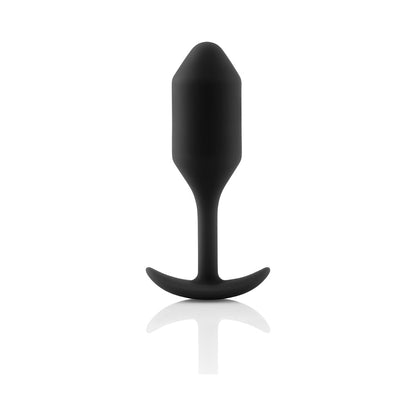 b-Vibe Snug Plug 2 Weighted Silicone Anal Plug – Black