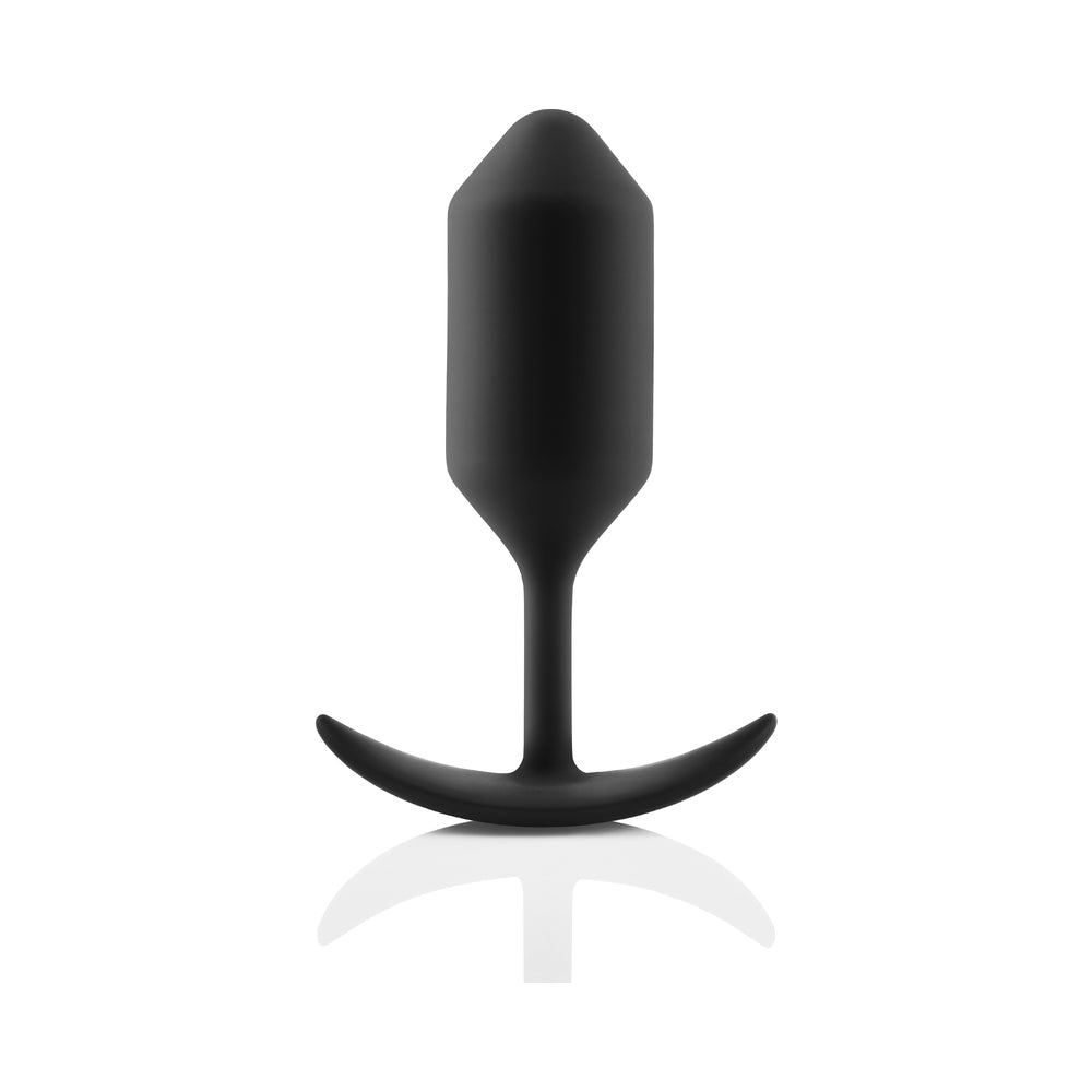 b-Vibe Snug Plug 3 Weighted Silicone Anal Plug – Black
