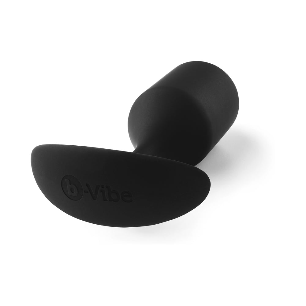 b-Vibe Snug Plug 4 Weighted Silicone Anal Plug - Black