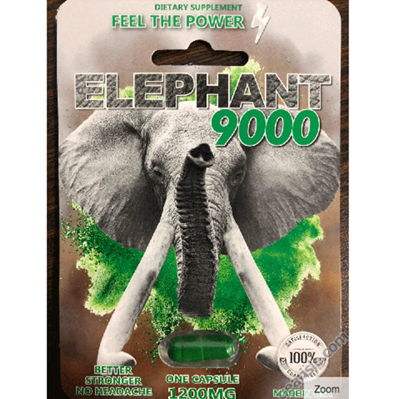 Elephant 9000 Male Enhancer Capsule – Green