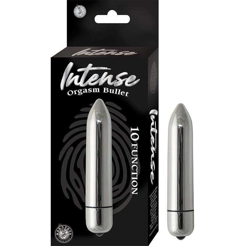 Nasstoys Intense Orgasm Bullet – 10 Function Waterproof Vibrator – Silver