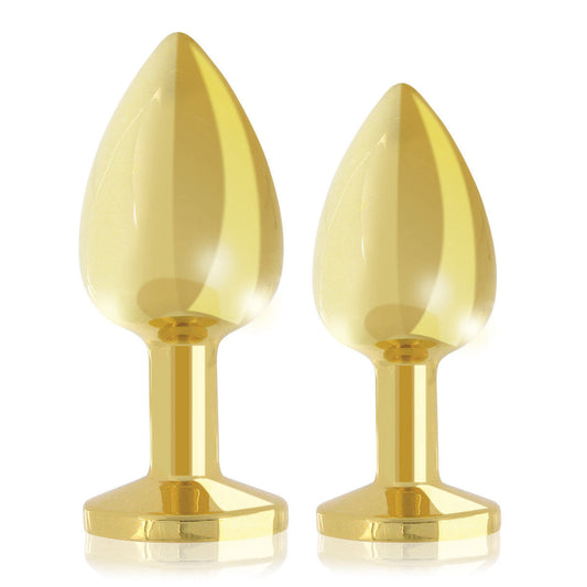 Rianne S 2-Piece Booty Plug Luxury Set – Gold – Stainless Steel