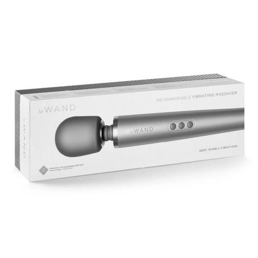 Le Wand Rechargeable Massager - 10 Speeds & 20 Patterns - Gray