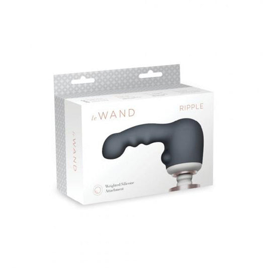 Le Wand Ripple Weighted Silicone Attachment – Gray – Clitoral and Vaginal Stimulation