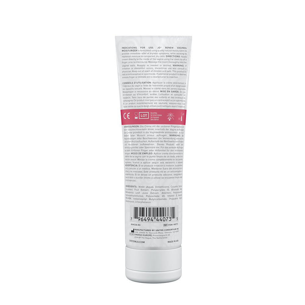 JO Renew Vaginal Moisturizer 4 oz – Hormone-Free Hydrating Cream