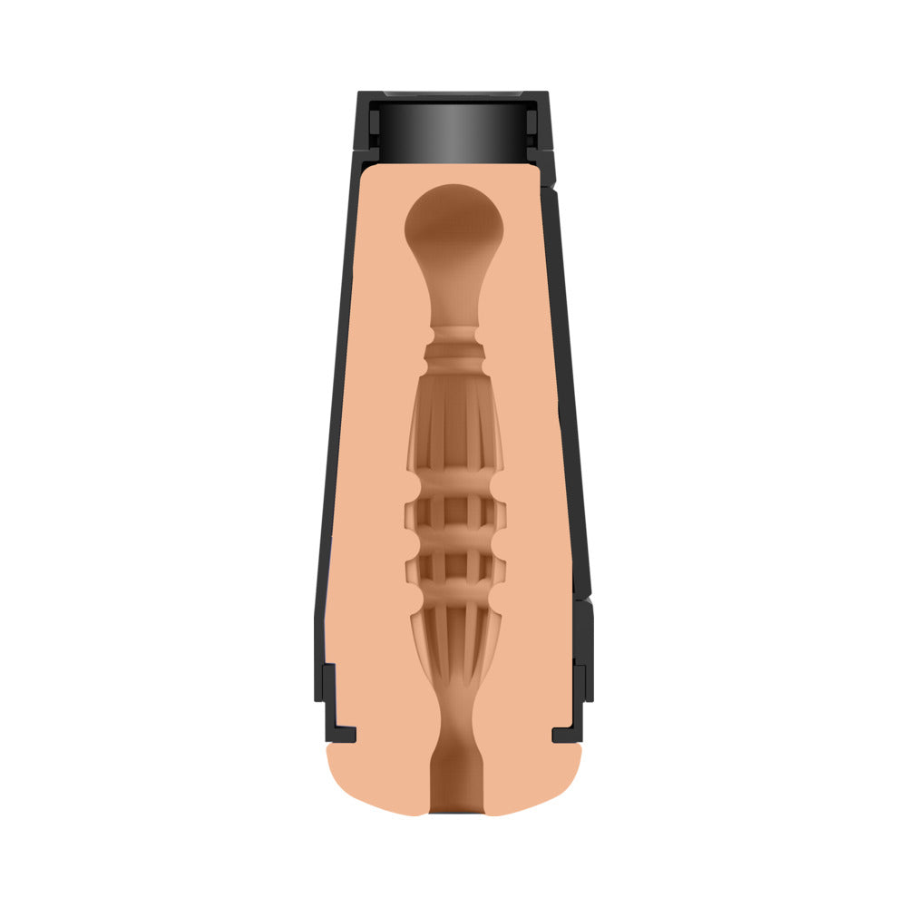 Doc Johnson Man Squeeze Stud Hard Case Masturbator – Vanilla