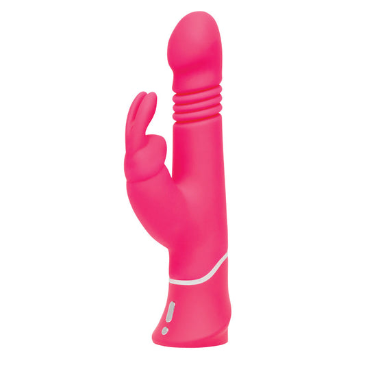 Happy Rabbit Thrusting Rechargeable Silicone Rabbit Vibrator – Pink